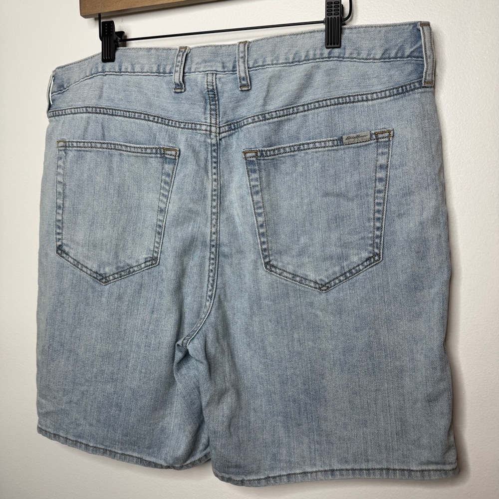 Eddie Bauer Boyfriend Denim Shorts Cuffed Lightwash - Picture 4 of 6